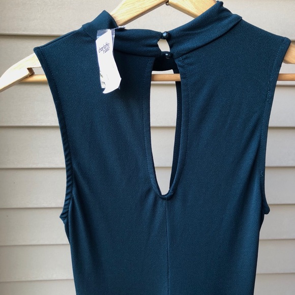 NWT Plunging Keyhole Mock Neck Dress Sexy - Picture 7 of 8